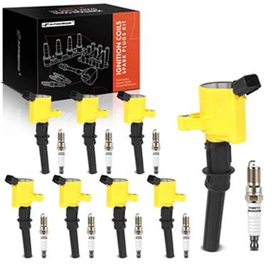 2006-2008 Lincoln Mark LT Ignition Coil and Spark Plug Kit Set of 16 Platinum Series | 2-Pin Terminal | 2-Year Warranty | A-Premium APIC1018